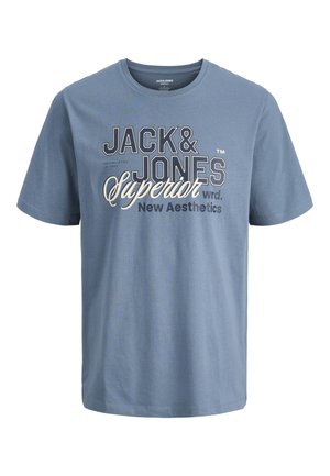Jack & Jones LOGO TEE  - T-shirts print - blue mirage