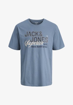 Jack & Jones LOGO TEE - Nyomott mintás póló - blue mirage