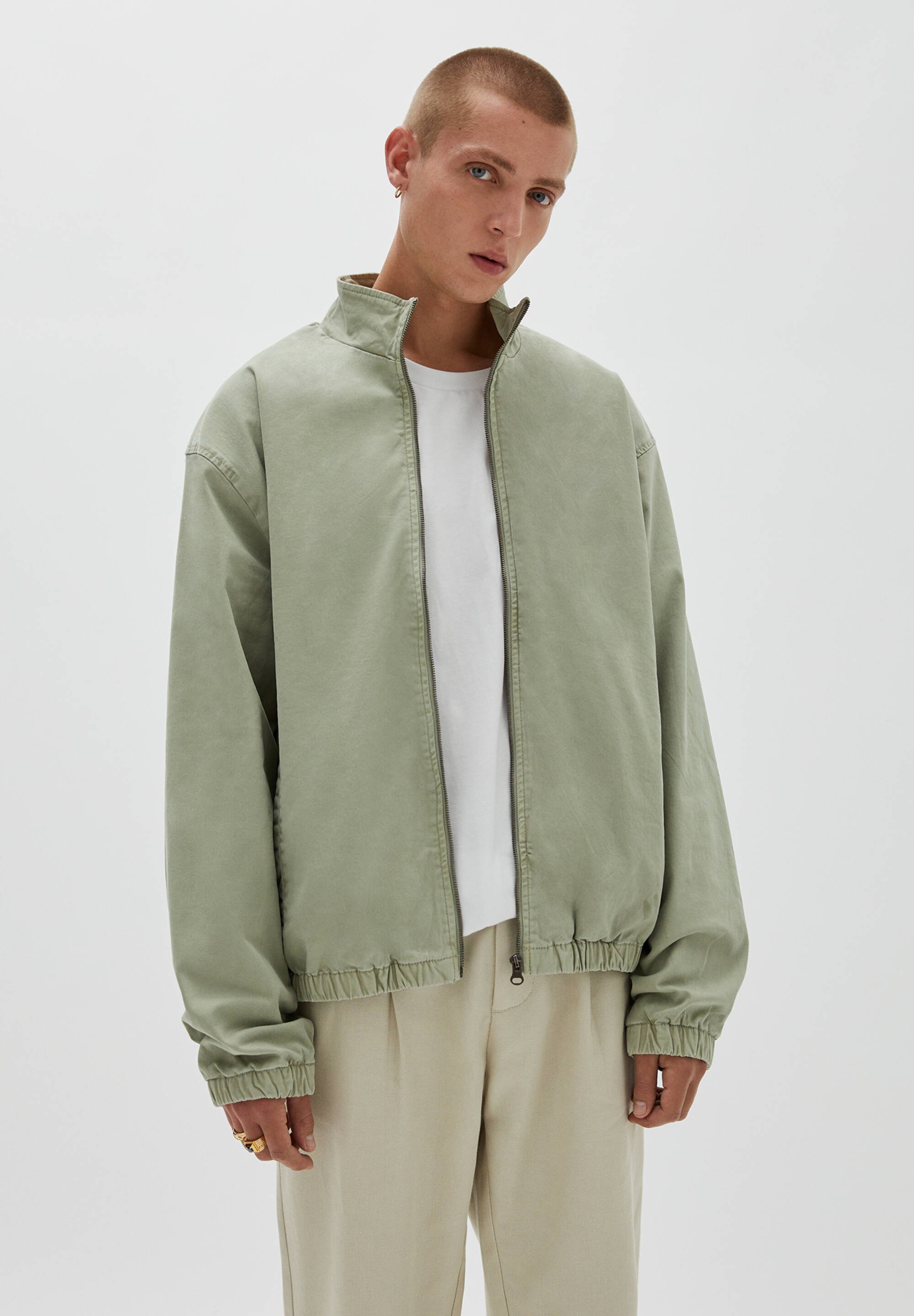 pull&bear green jacket