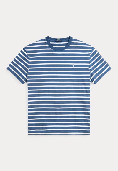 Polo Ralph Lauren CLASSIC FIT STRIPED JERSEY T-SHIRT - Apdrukāts T-krekls - clancy blue/nevis