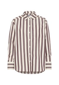 LIEKE - Button-down blouse - decadent chocolate ice stripe