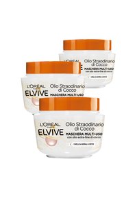 L'Oréal Paris - MASCHERA CAPELLI ELVIVE OLIO STRAORDINARIO COCCO, PER CAPELLI DA NORMALI A SECCHI, 300 ML - 3 PACK - Maschera per capelli Immagine in miniatura 1