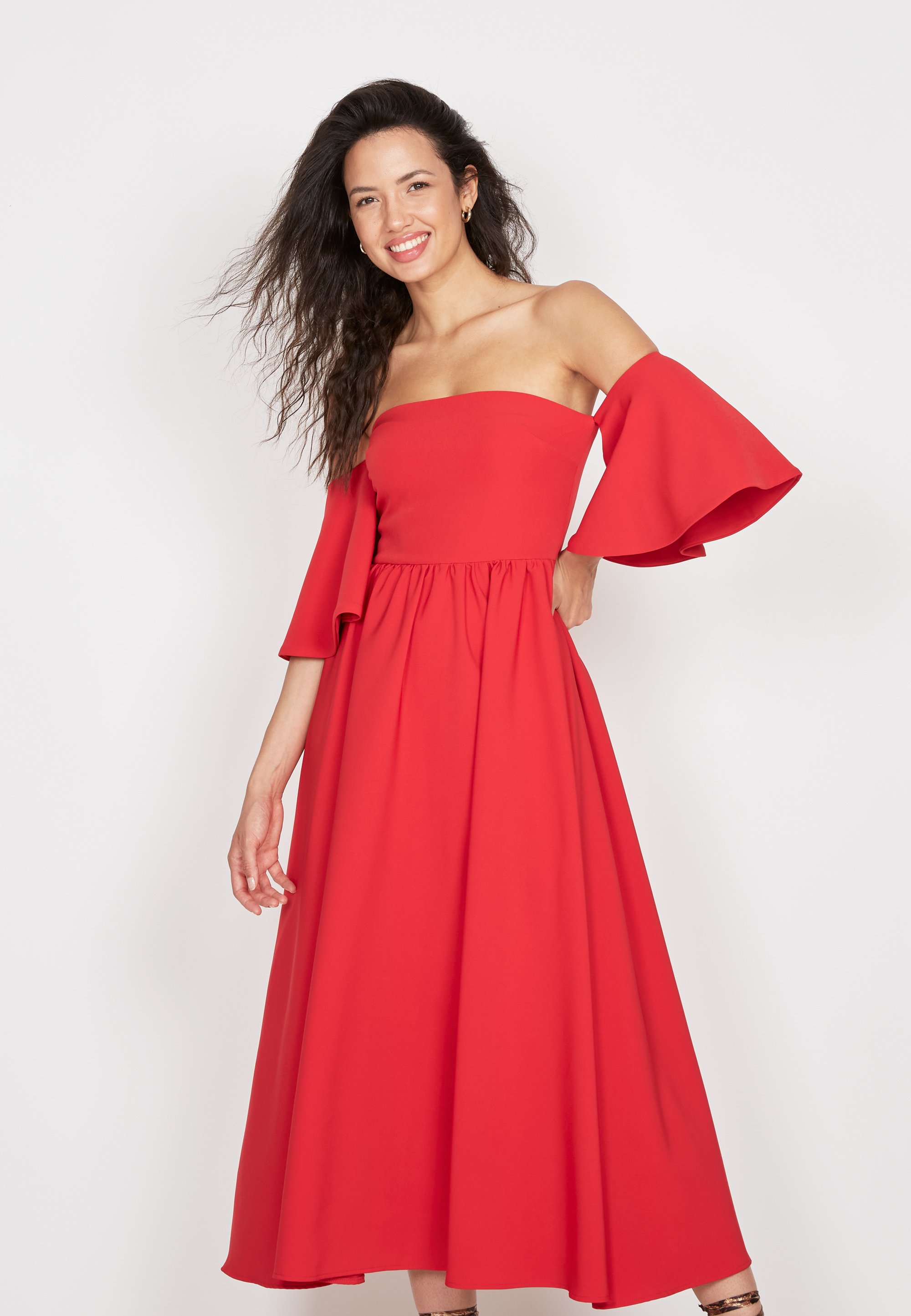 robe bardot rouge