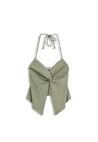 HALTER WITH KNOT  - Felső - evergreen