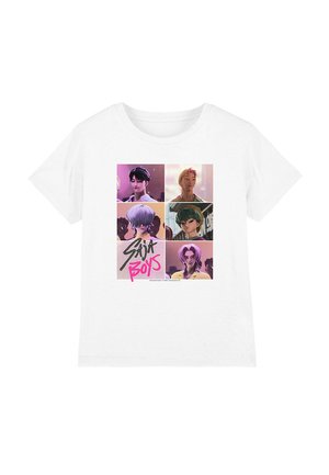 K-POP DEMON HUNTERS - SAJA ERA GRID - Print T-shirt - white