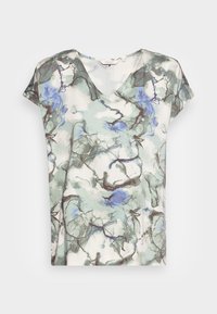 Selecionado, beige green marble design