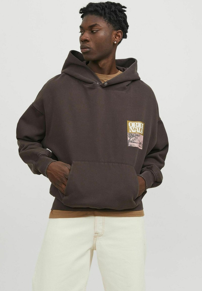 Jack & Jones Kapucni - chocolate brown