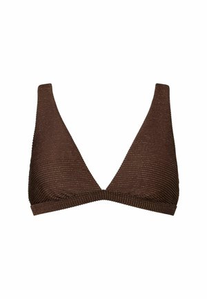 SPARKLE PLUNGE  REGULAR FIT - Haut de bikini - bronze