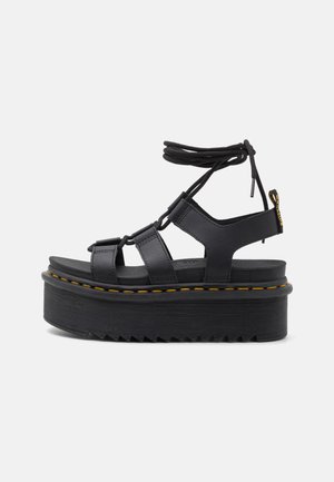 NARTILLA XL - Sandalen met plateauzool - black athena