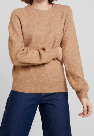 Stickad tröja - light brown