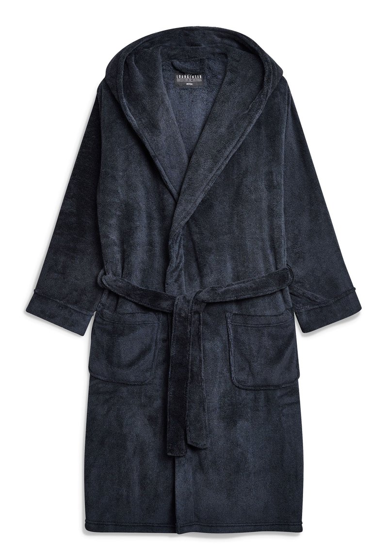 Next NEXT SUPERSOFT HOODED DRESSING GOWN - Badjas - navy blue
