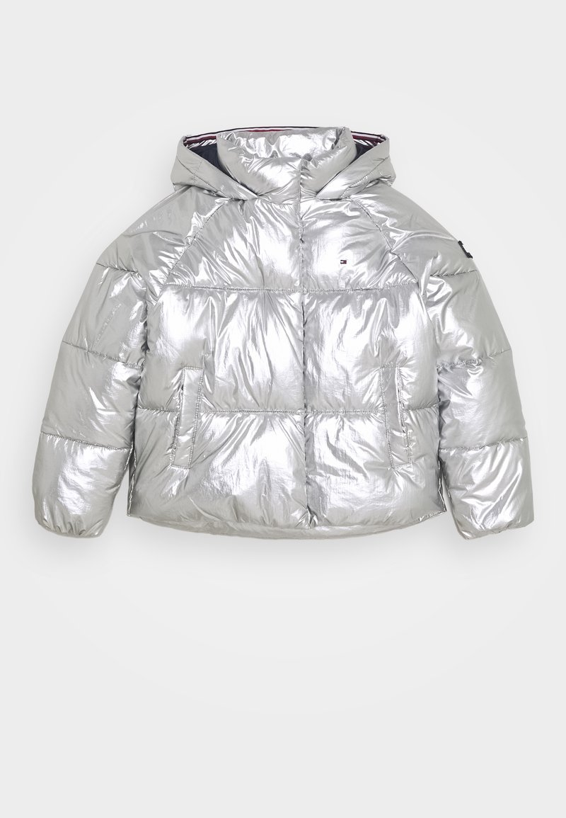 tommy metallic puffer jacket