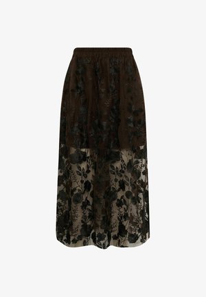 A-VIEW, SKIRT - Jupe longue - dark brown