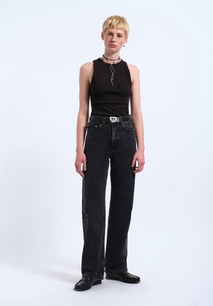 ECHO - Straight leg jeans - tar retro black