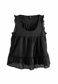 Next SLEEVELESS RAW HEM SCOOP NEC - Pusero - black