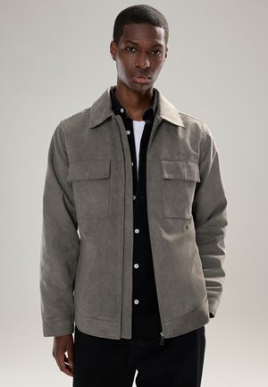 REGULAR FIT - Bunda z nepravej kože - charcoal grey