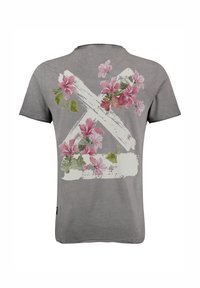 Key Largo MT SUMMER SPLASH ROUND - Camiseta estampada - silver