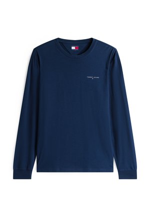 Tommy Jeans, LINEAR LOGO - Pikkade varrukatega topp - dark night navy