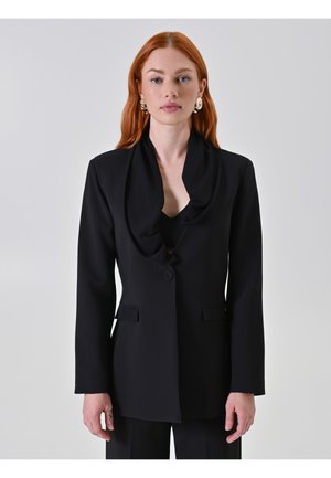 CON REVER DRAPPEGGIATO - Blazer - black