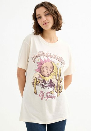 INSIDE Camiseta estampada - blanco