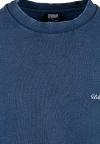 Urban Classics SMALL EMBROIDERY CREW - Sweatshirt - spaceblue