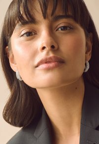 Next SPARKLE DOUBLE HOOP REGULAR FIT - Örhänge - silver tone