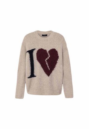 AllSaints, LOVER CREW - Πουλόβερ - pebble brown