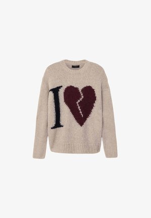 AllSaints, LOVER CREW - Πουλόβερ - pebble brown