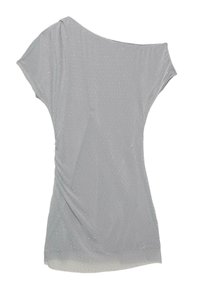 SHORT WITH DIAMANTE AND TIE DETAIL - Koktel haljina / svečana haljina - grey