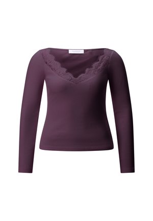 Rich & Royal, RICH & ROYAL LONGSLEEVE - Pikkade varrukatega topp - mulberry