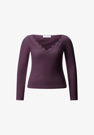 Rich & Royal, RICH & ROYAL LONGSLEEVE - Pikkade varrukatega topp - mulberry