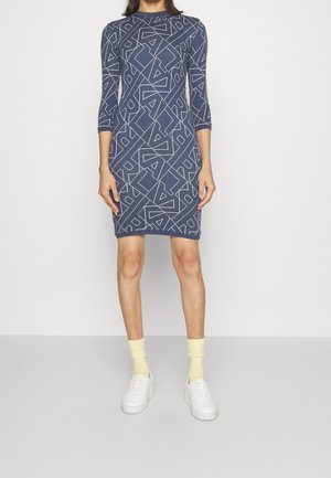 Etui-jurk - blue-grey