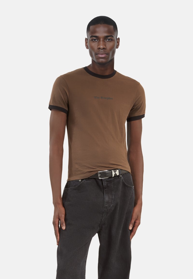 The Kooples T-shirt con stampa - dark brown