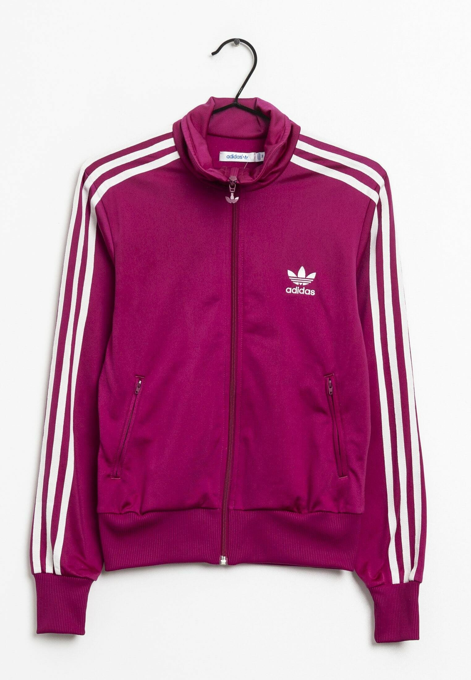 adidas Originals Felpa con zip pink/fuxia (Second hand