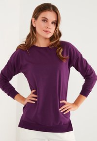 LELA CREW NECK - Felpa - purple