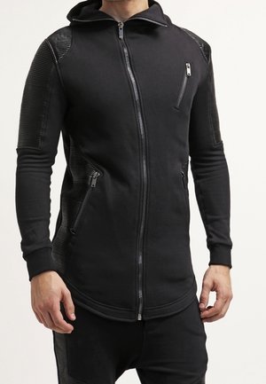 Sweater met rits - black