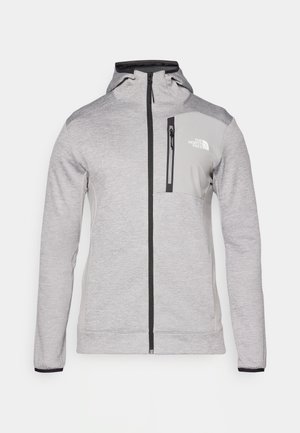 The North Face MOUNTAIN ATHLETICS FULL ZIP  - Športna jopa s kapuco na zadrgo - pale grey heather/meld grey