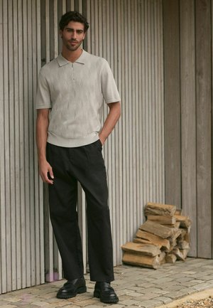 ZIP NECK - REGULAR FIT - Polo shirt - ice grey