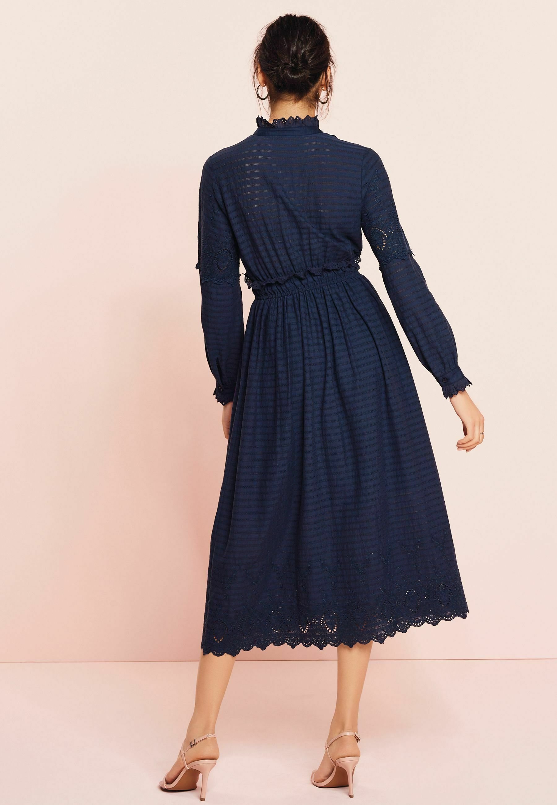 Next LONG SLEEVE - Blusenkleid - dark 