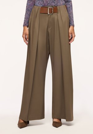 Terranova, PANTALONE LUNGO TINTA UNITA - Pantaloni - oliva scuro