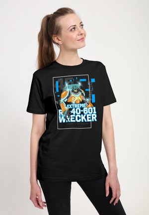 EXTREME WRECKER - Print T-shirt - black