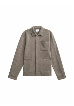 Bläck, ALFRED JERSEY SHIRT - Overhemd - greige