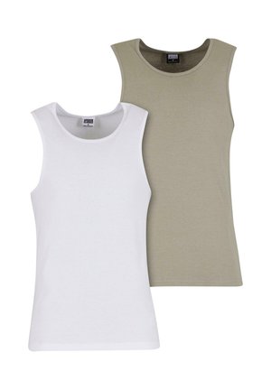 2-PACK - Undertrøye - paleolive white