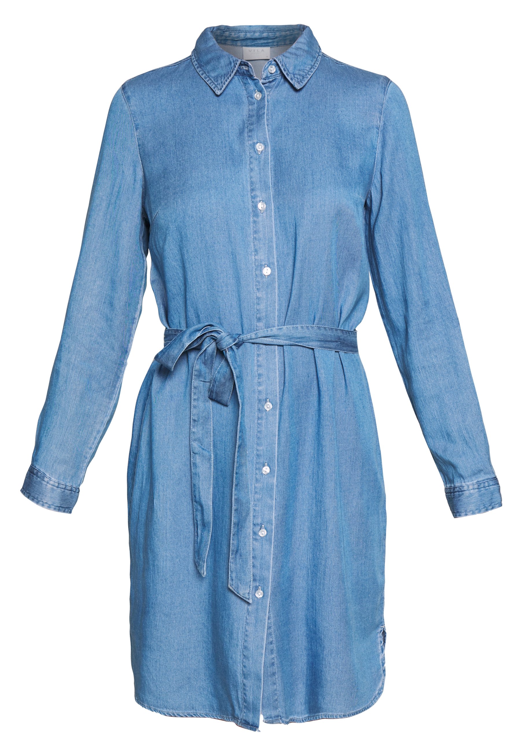 Vila VIBISTA BELT DRESS - Denim dress 