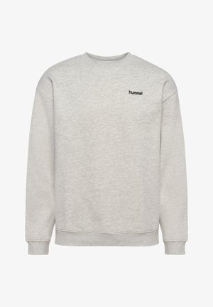 Hummel, HUMMEL HMLKEEPER GRAPHIC CREWNECK - Sweatshirt - light grey melange