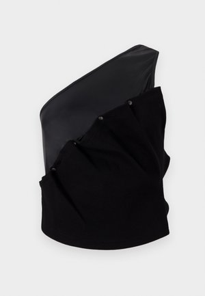 GmbH ONE SHOULDER WITH STUDS - Top - black