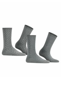 Esprit FINE DOT 2-PACK - Socken - light greymel.