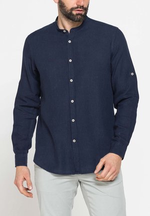 Carrera Jeans, KOREAN COLLAR SHIRT - Camicia - dress blue