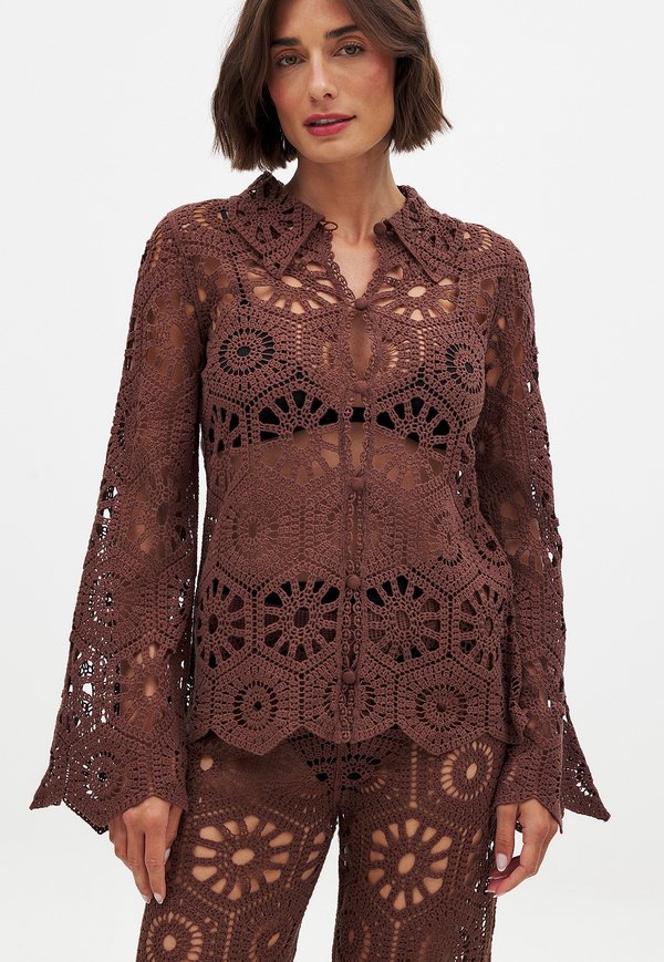 CROCHET LONG SLEEVE  - Hemdbluse