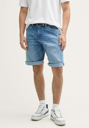 TOM TAILOR MORRIS - Denim shorts - used mid stone blue denim